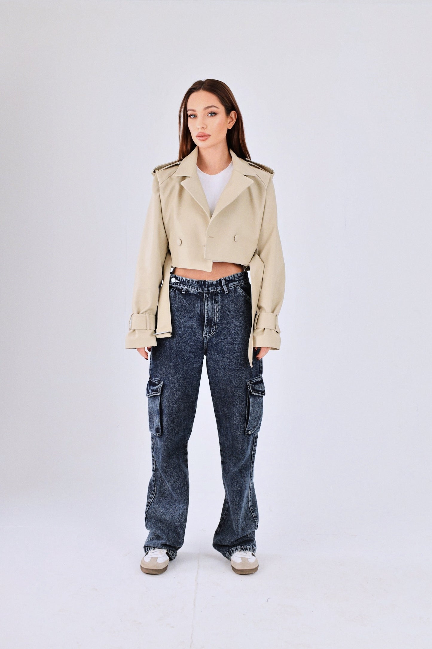 Cropped Beige Jacket