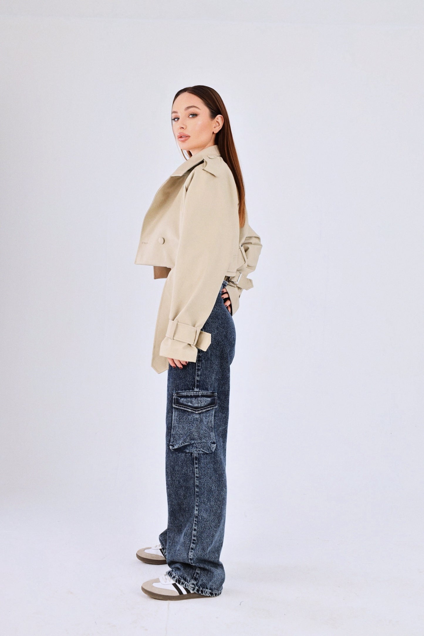 Cropped Beige Jacket